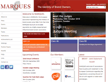 Tablet Screenshot of marques.org
